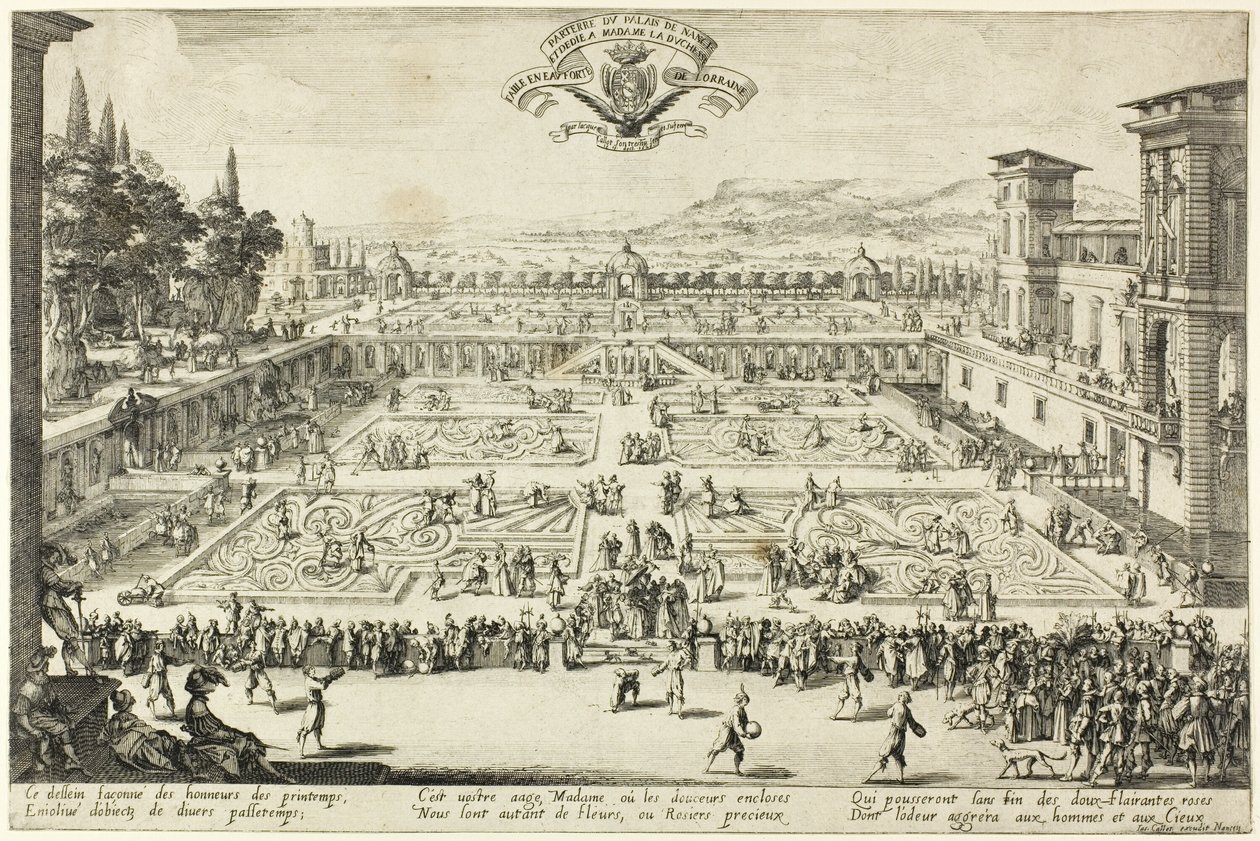 A nancyi Palace Gardens alkotó: Jacques Callot