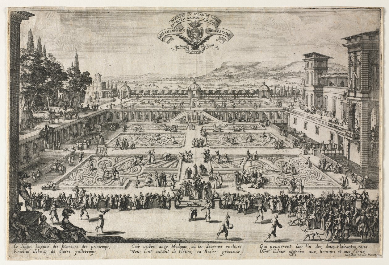 A nancyi Palace Gardens alkotó: Jacques Callot