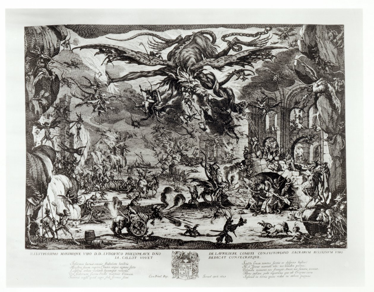 Szent Antal megkísértése, 17. század alkotó: Jacques Callot
