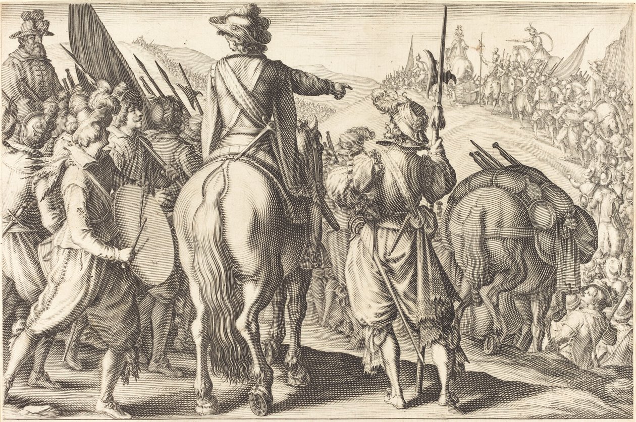 A csapatok márciusban alkotó: Jacques Callot