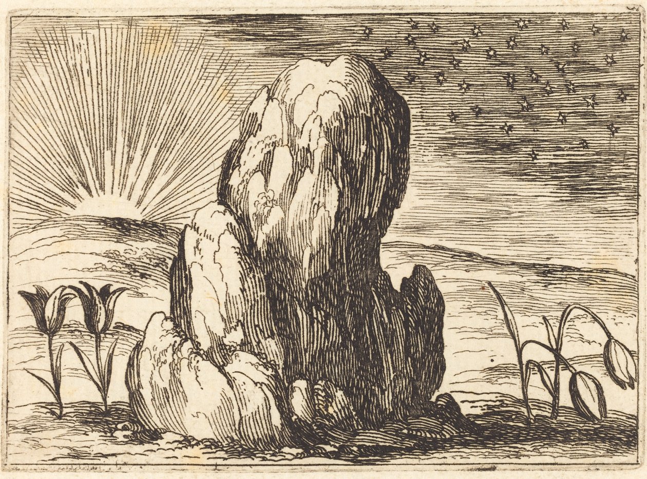 A tulipánok és a nap, 1628. alkotó: Jacques Callot