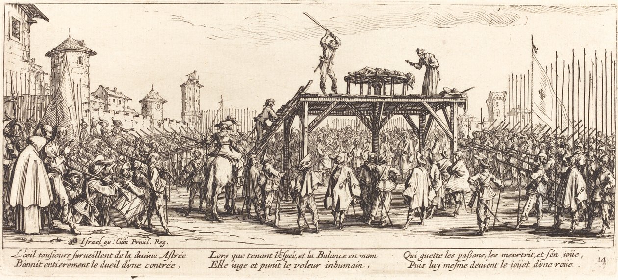A kerék, c. 1633. alkotó: Jacques Callot