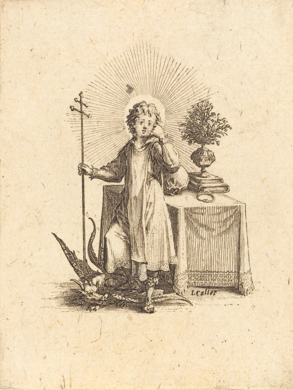 A fiatal Jézus. alkotó: Jacques Callot