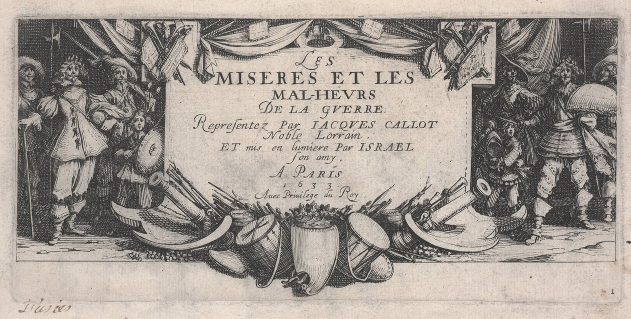 Címlap, A háború nyomorúságai alkotó: Jacques Callot
