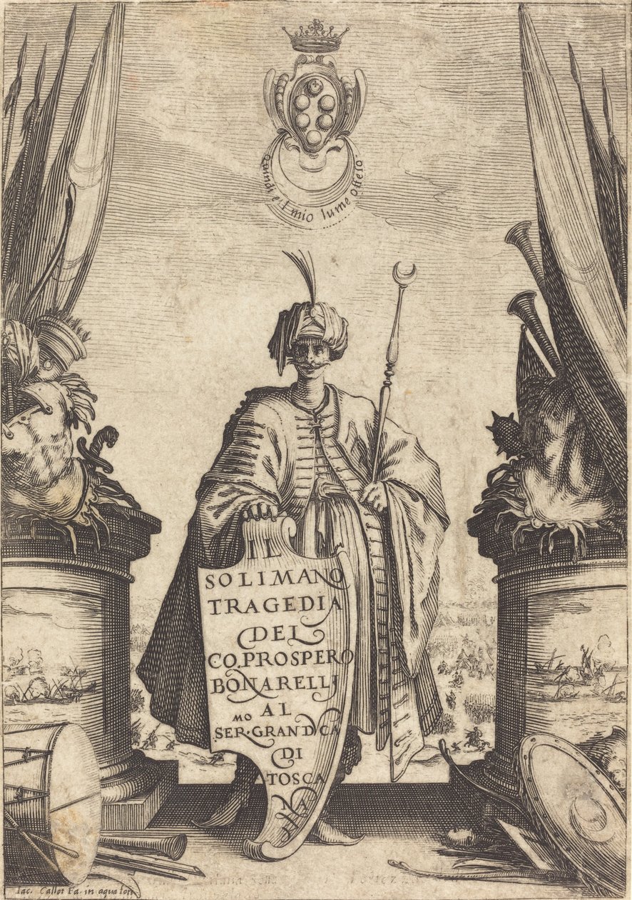 Az "Il Suleiman" címlapja alkotó: Jacques Callot