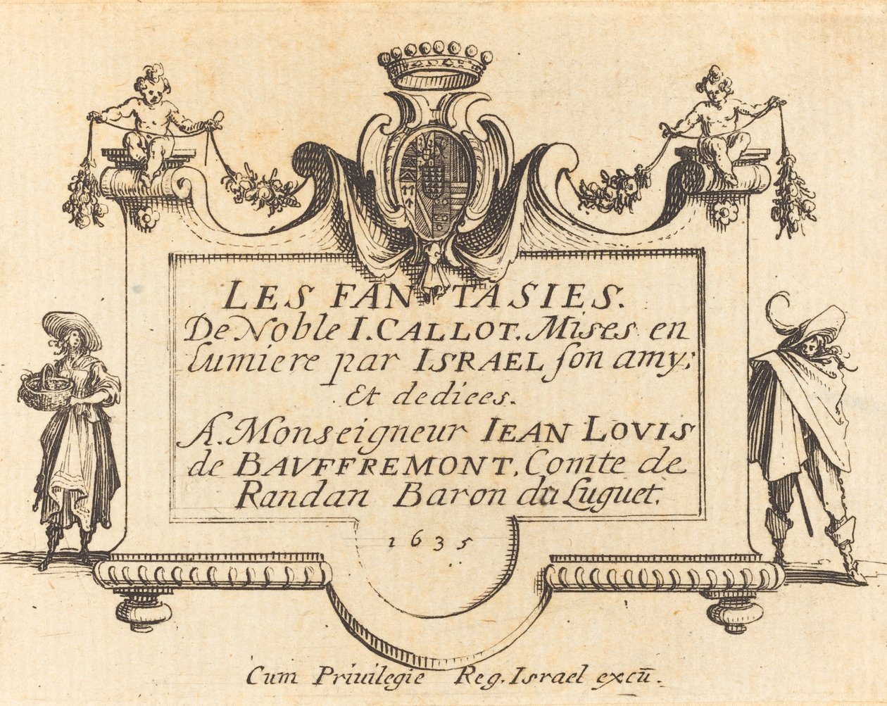 A "Fantáziák" címlapja alkotó: Jacques Callot
