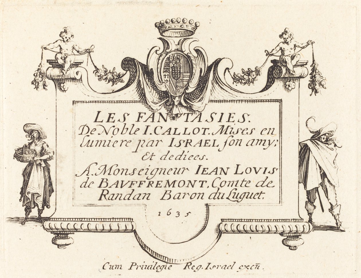 A "Fantáziák" címlapja alkotó: Jacques Callot