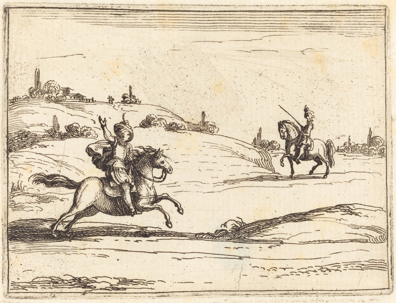 Két lovag alkotó: Jacques Callot