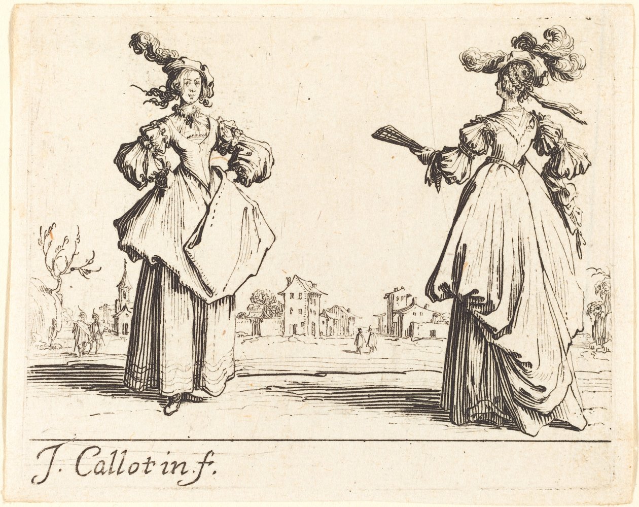 Két társasági nő alkotó: Jacques Callot