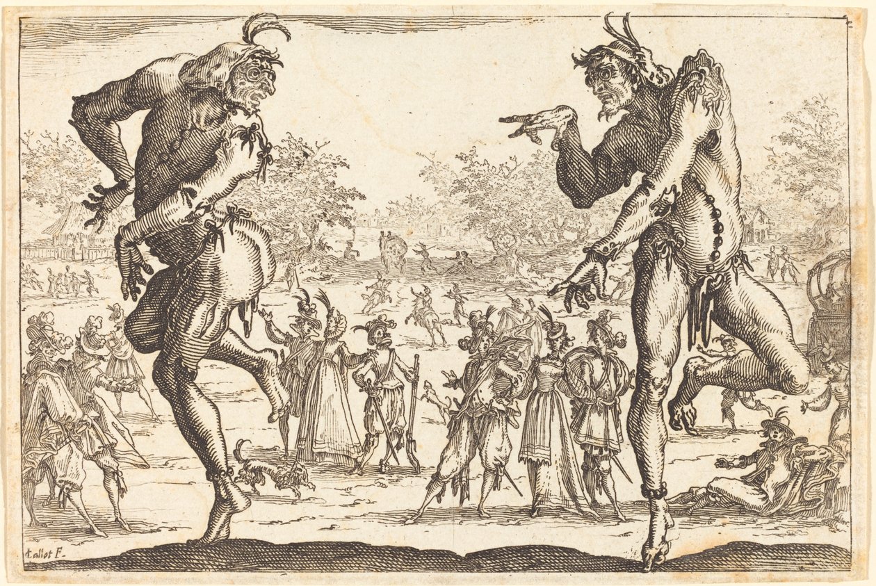 Két Zanni alkotó: Jacques Callot