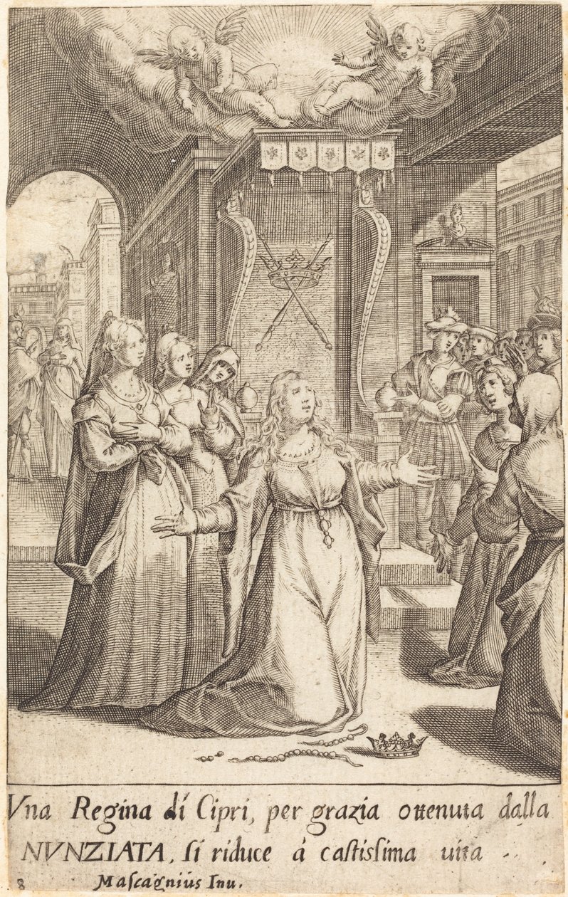 Ciprus királynője alkotó: Jacques Callot after Donato Mascagni