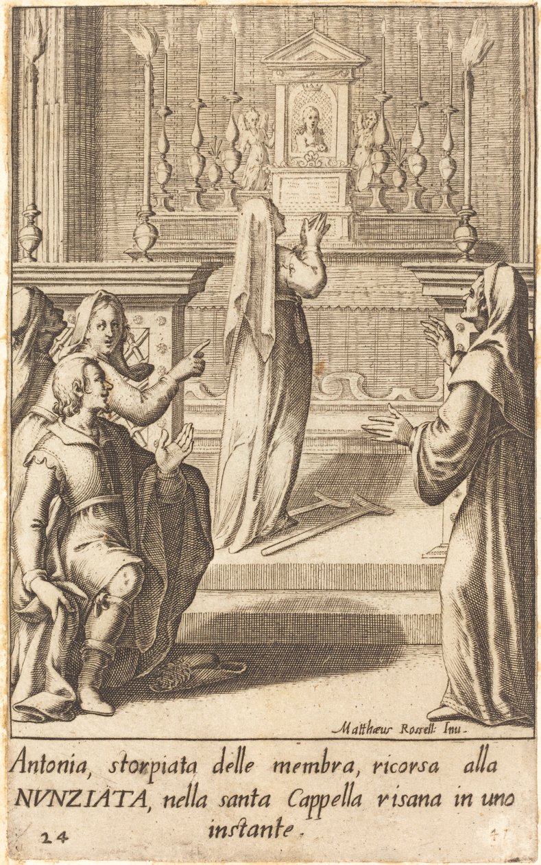 Antonia alkotó: Jacques Callot after Matteo Rosselli