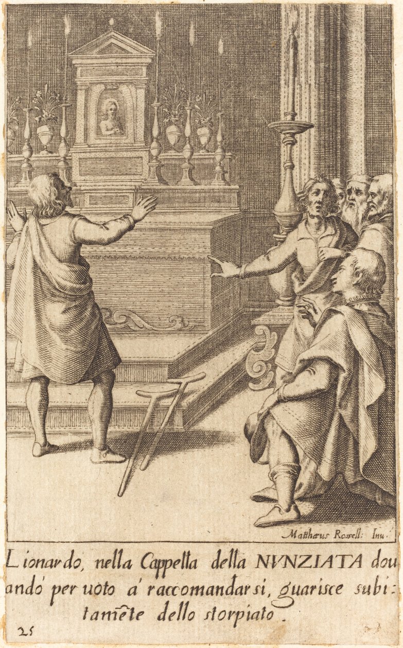 Leonardo alkotó: Jacques Callot after Matteo Rosselli