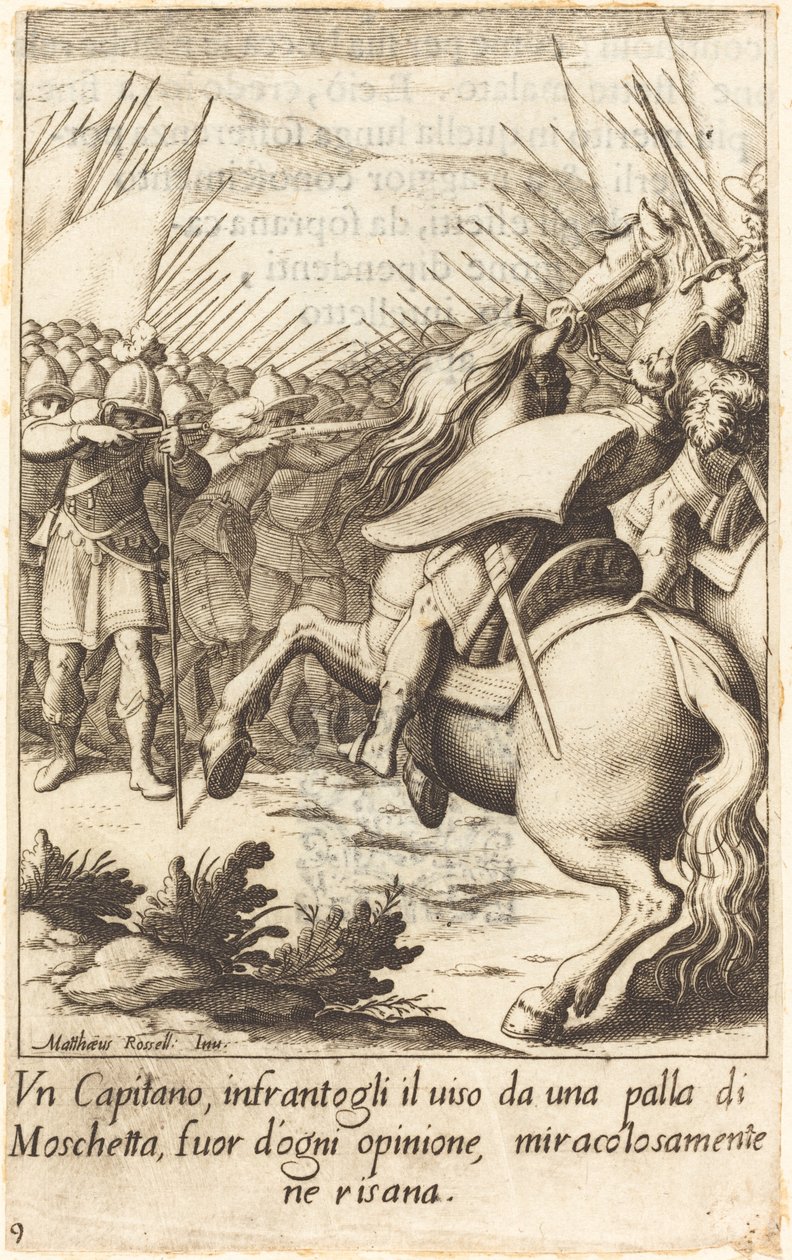 A kapitány alkotó: Jacques Callot after Matteo Rosselli