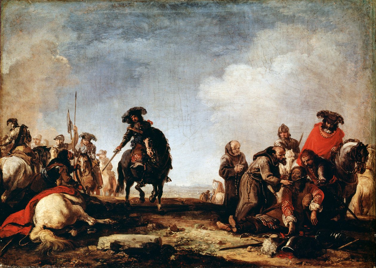 Egy csata után, XVII. alkotó: Jacques Courtois