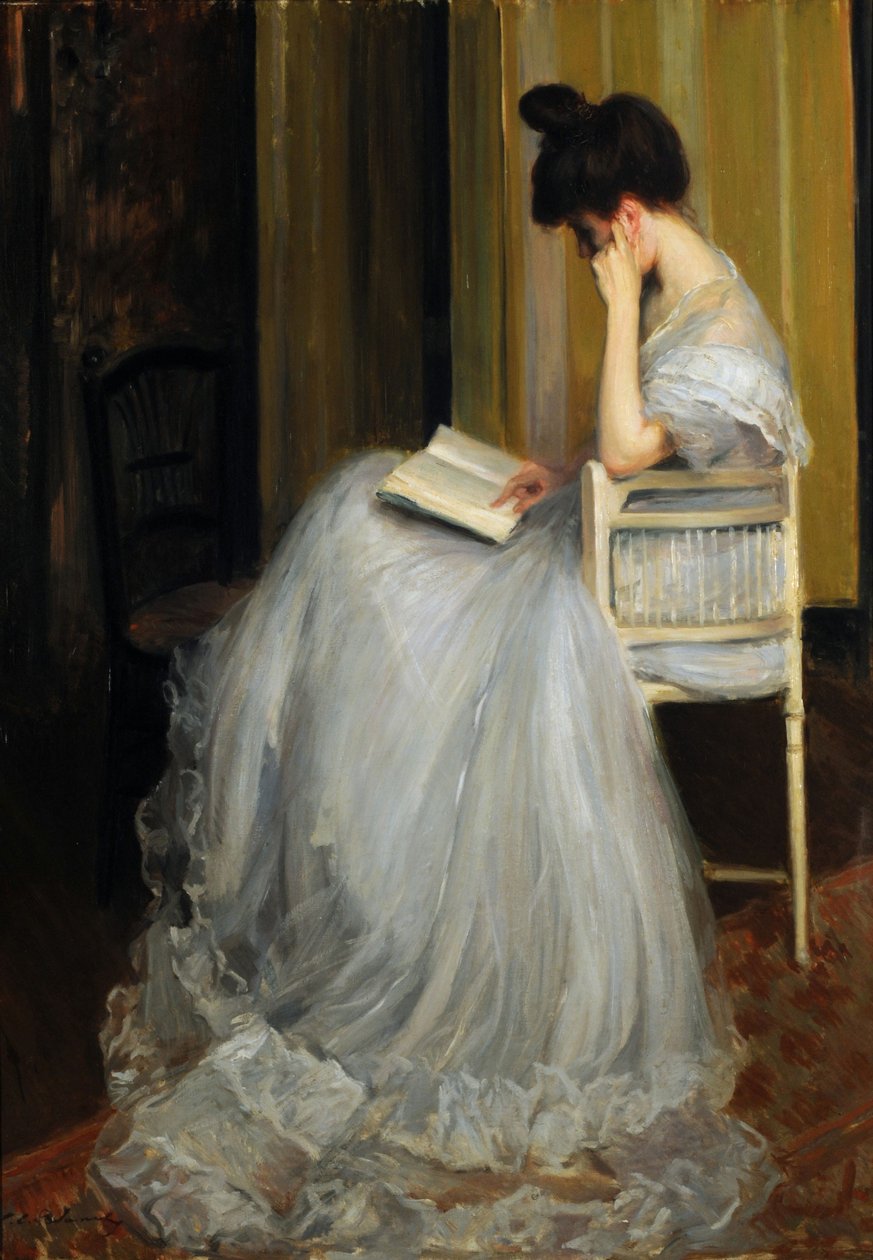 Olvasó nő (olaj, vászon) alkotó: Jacques Emile Blanche