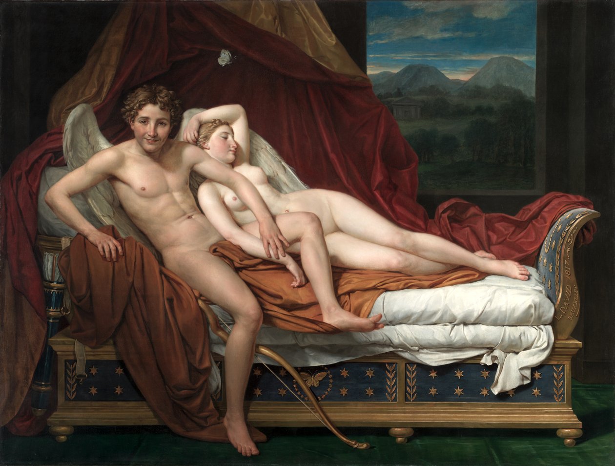 Ámor és Psyche alkotó: Jacques Louis David
