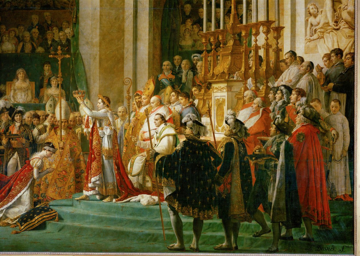 Napóleon koronázása a Notre-Dame-ban ... alkotó: Jacques Louis David