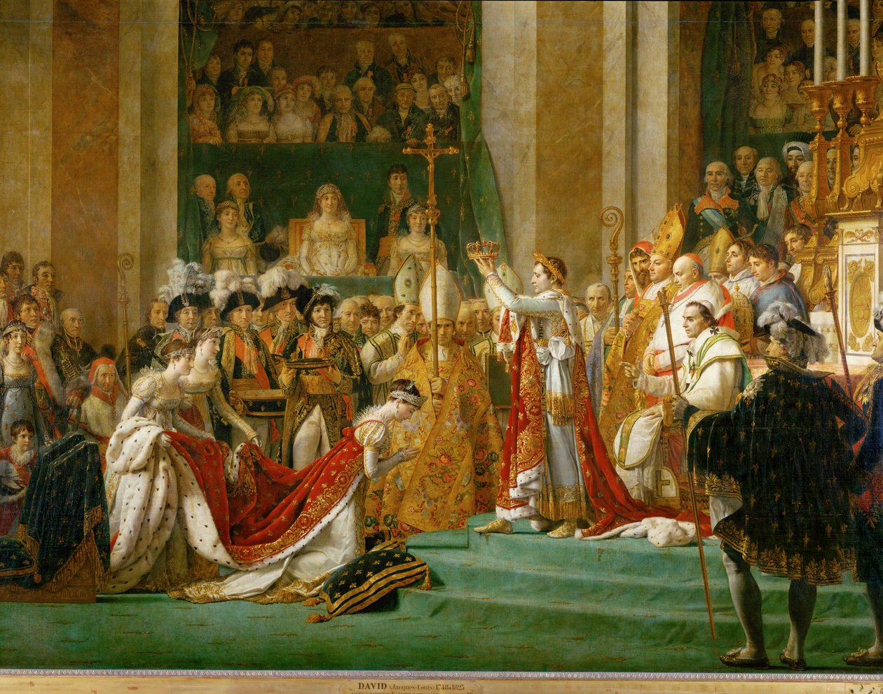 Napóleon koronázása a Notre-Dame-ban ... alkotó: Jacques Louis David