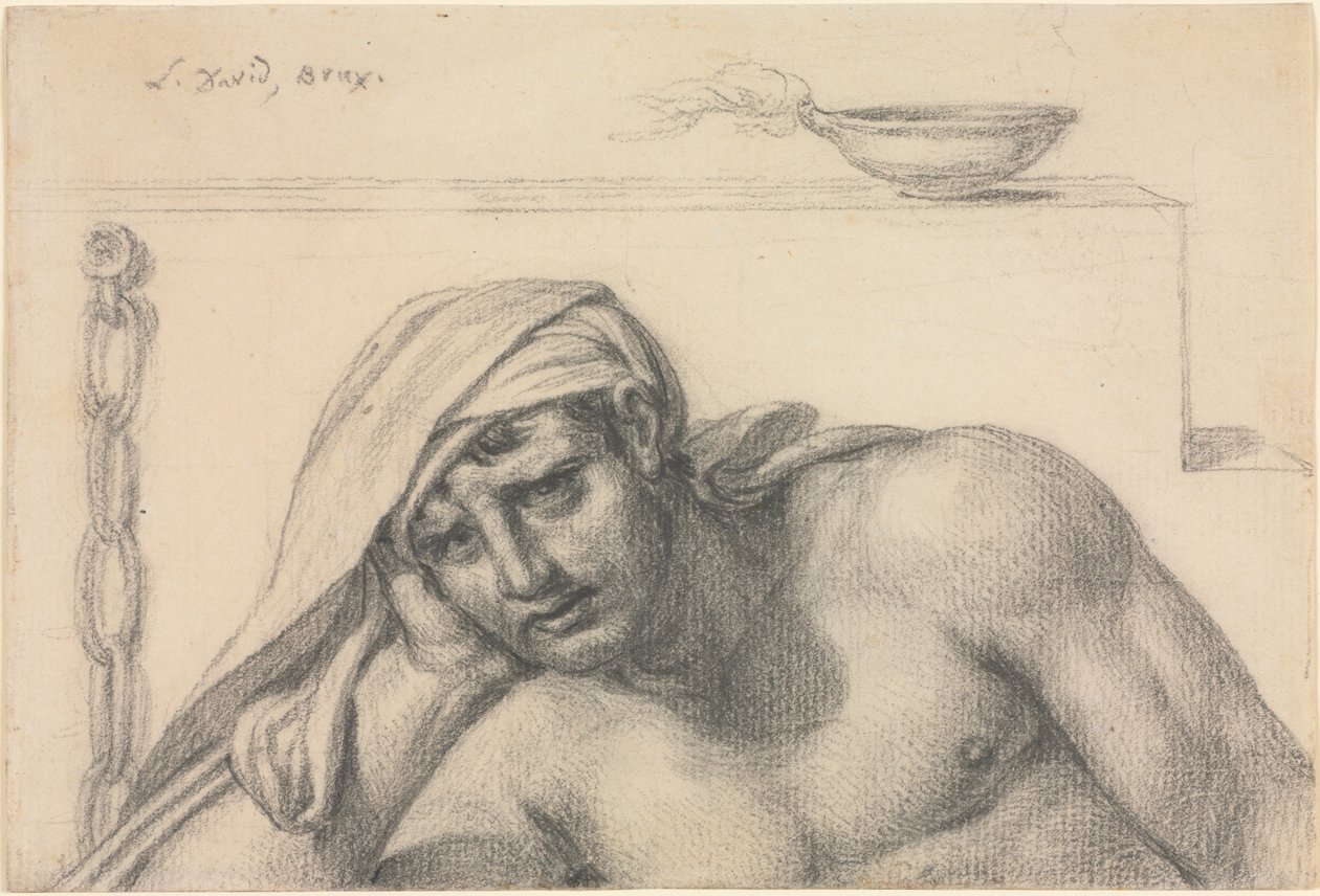A fogoly, 1819. alkotó: Jacques Louis David