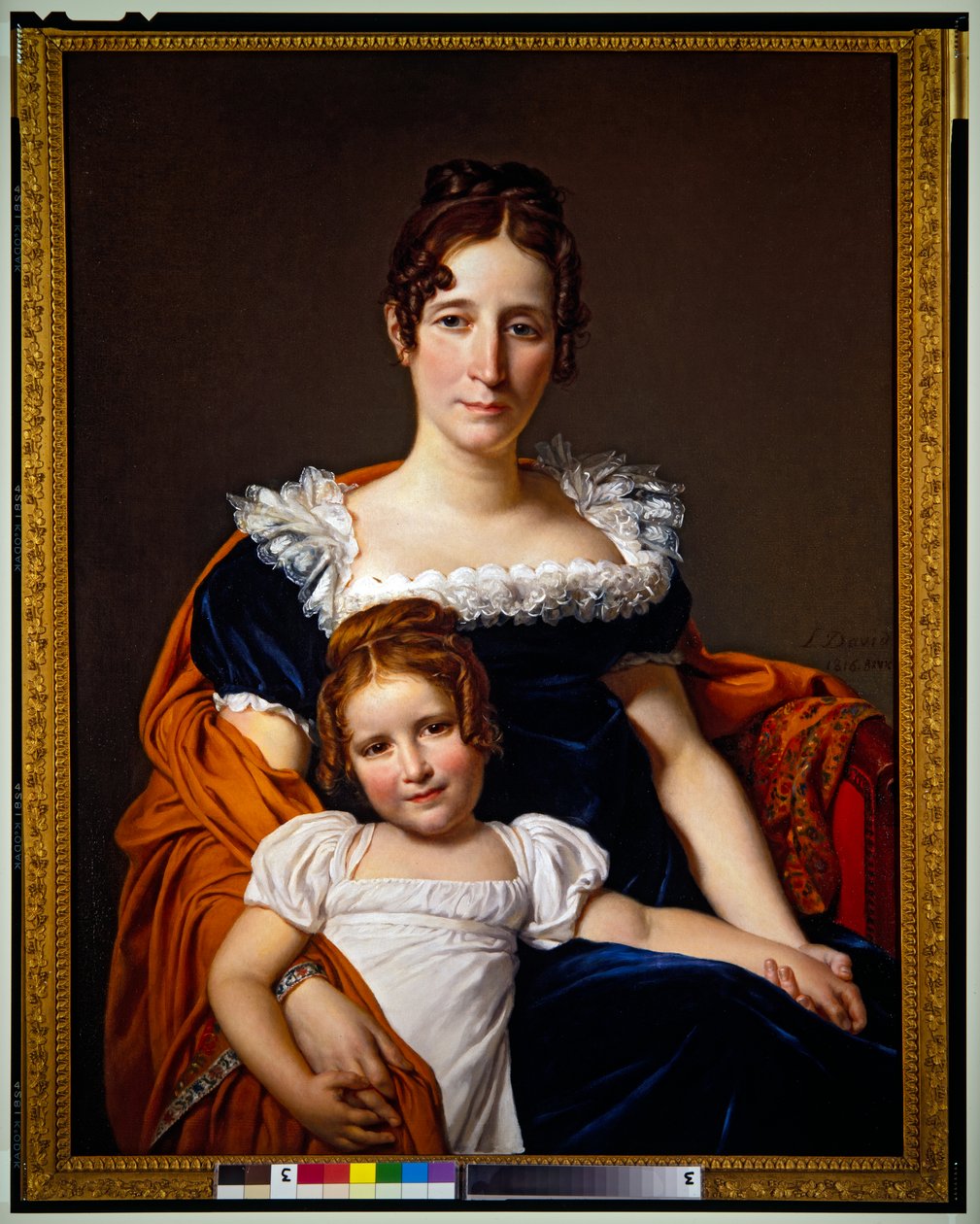 Vilain XIIII. alkirálynő és lánya alkotó: Jacques Louis David