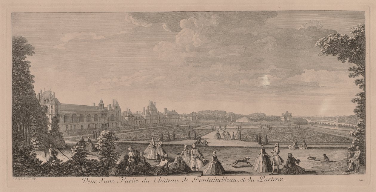 Chateau Fontainebleau és kertek alkotó: Jacques Rigaud