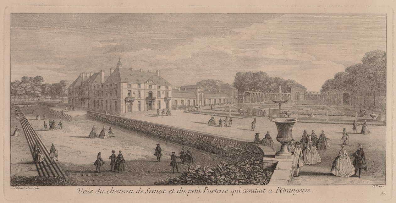 Chateau és Seaux kertje. alkotó: Jacques Rigaud