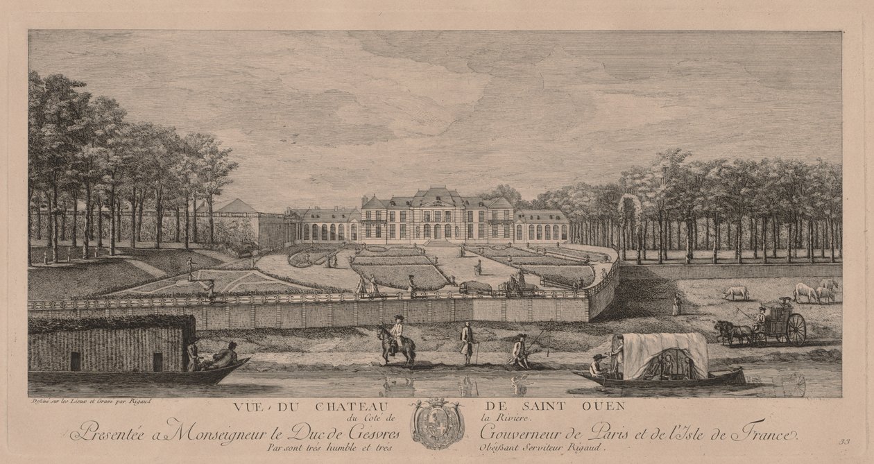 Saint Ouen kastélya. alkotó: Jacques Rigaud