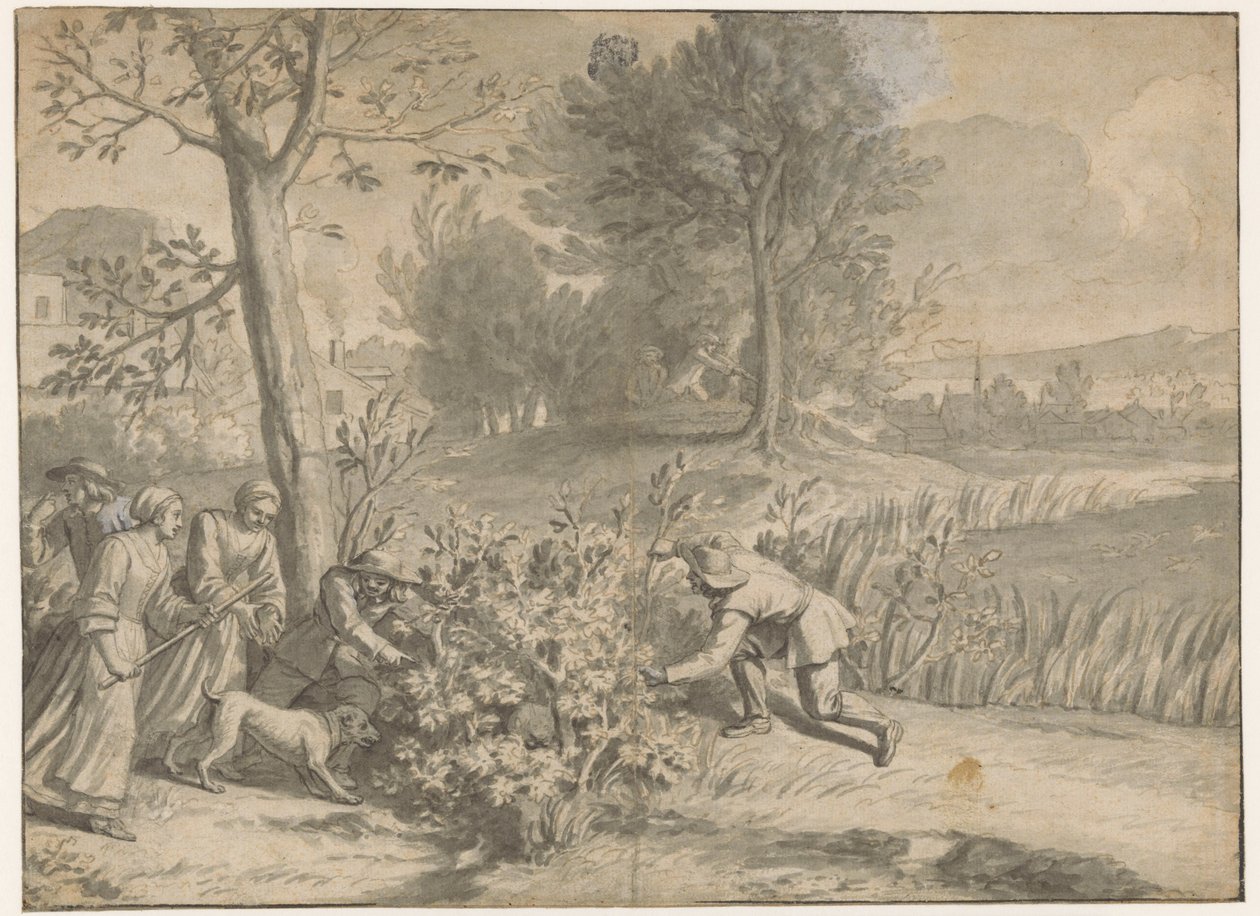 Nyúl és kacsa vadászat alkotó: Jacques Stella (attributed to)