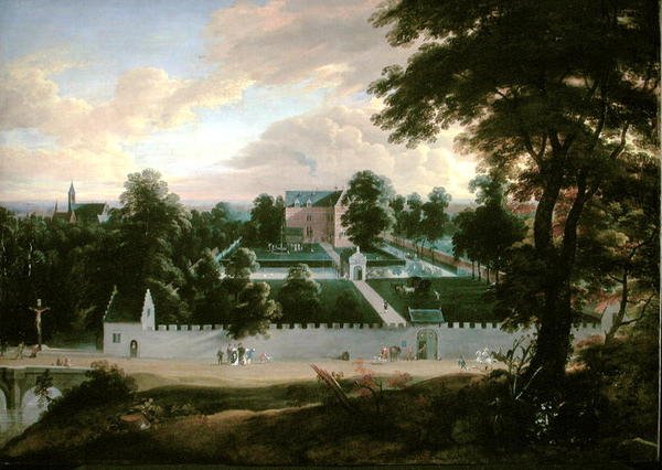 Kilátás egy kastélyra alkotó: Jacques d Arthois