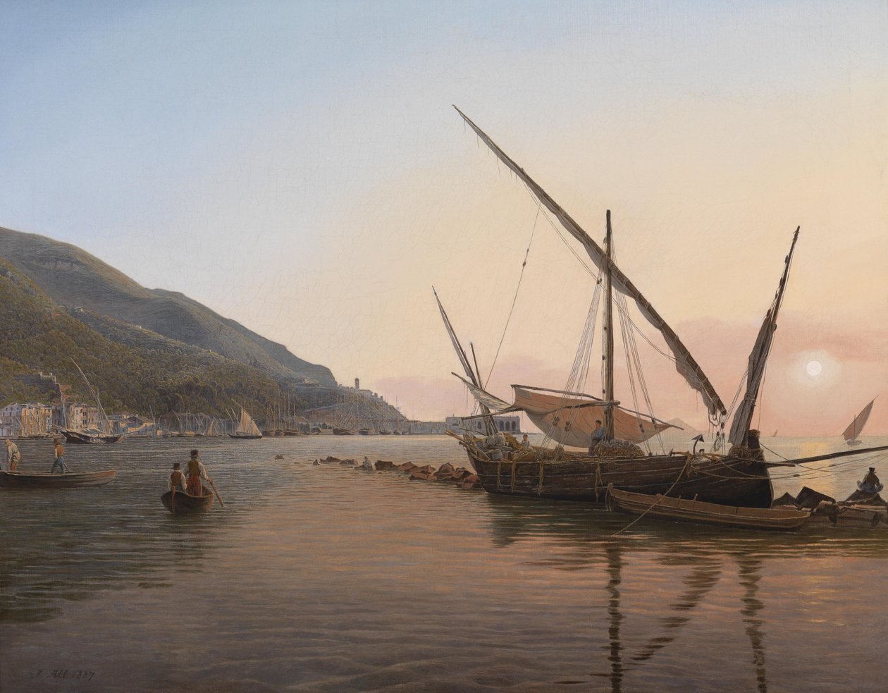 Sok Castellammare a Nápolyi -öbölben alkotó: Jakob Alt