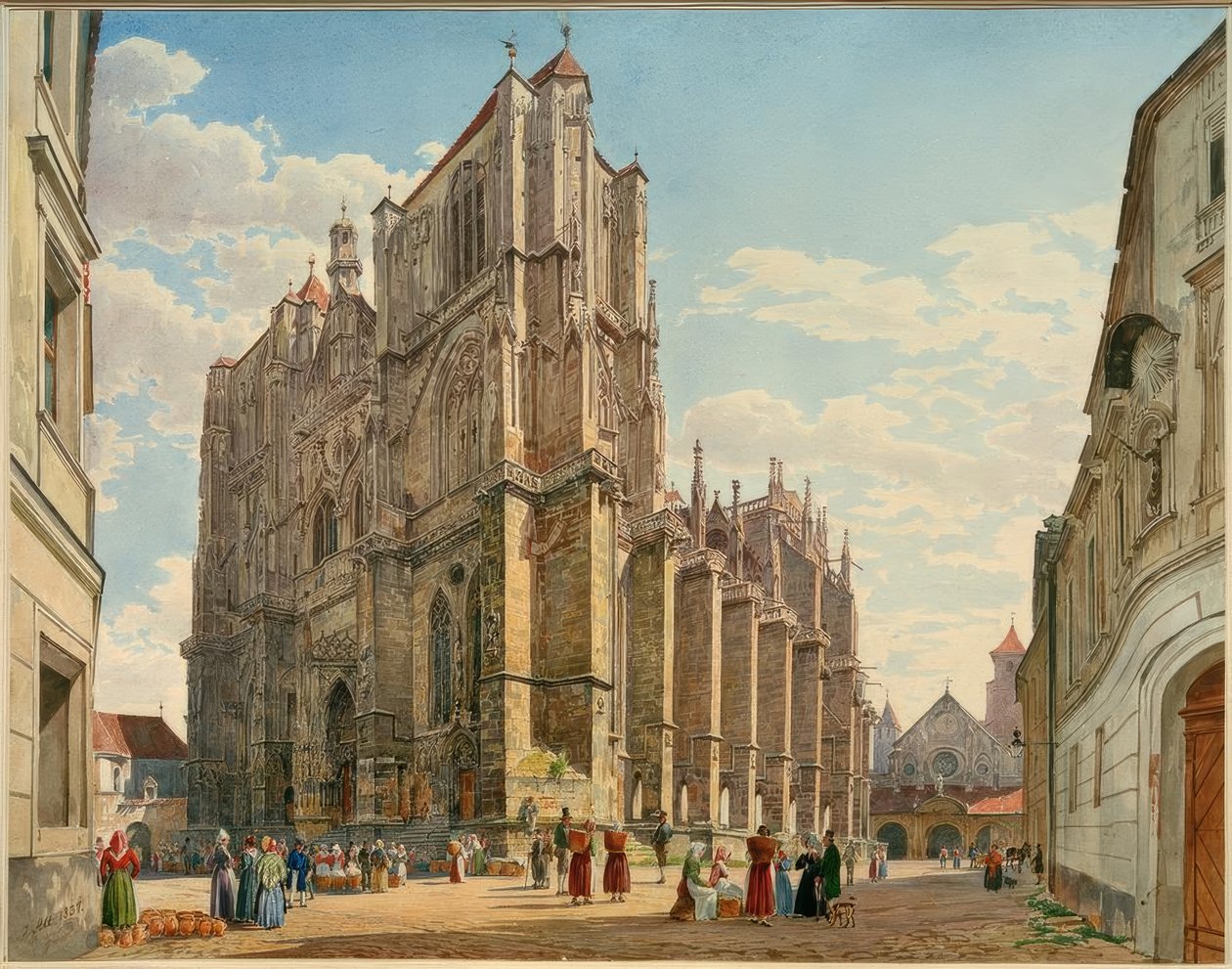 A katedrális Regensburgban alkotó: Jakob Alt