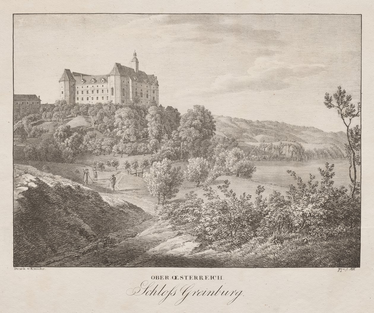 Ober-oesterreich, Schloss Greinburg alkotó: Jakob Alt