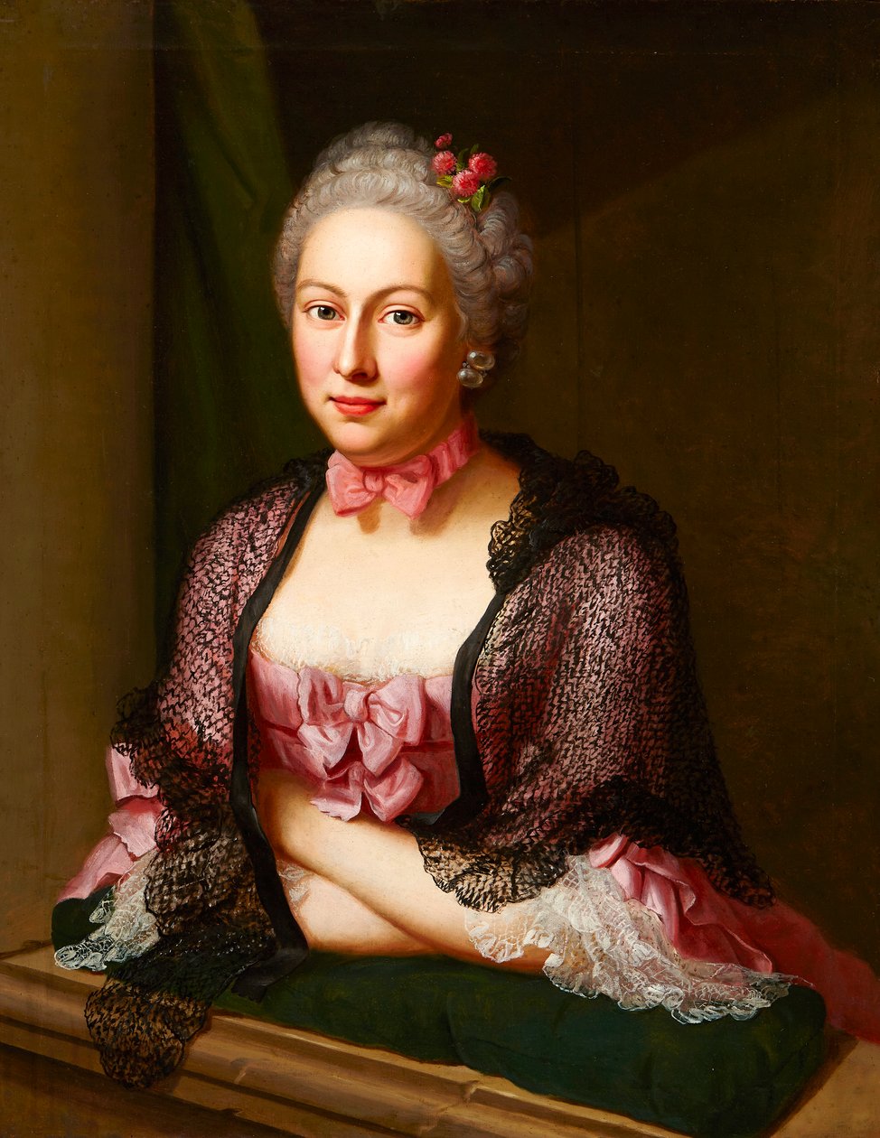 Emanuel Handmann, Elisabeth Tscharner portréja, 1763 alkotó: Jakob Emanuel Handmann