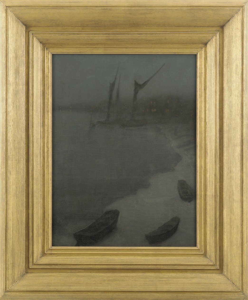 Nocturne: szürke és ezüst – Chelsea Embankment, tél, 1879 körül alkotó: James Abbott McNeill Whistler