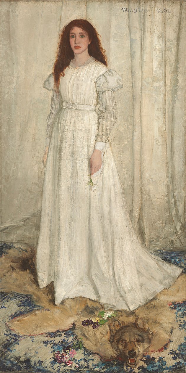 Szimfónia fehérben, 1. sz.: A fehér lány, 1862 alkotó: James Abbott McNeill Whistler