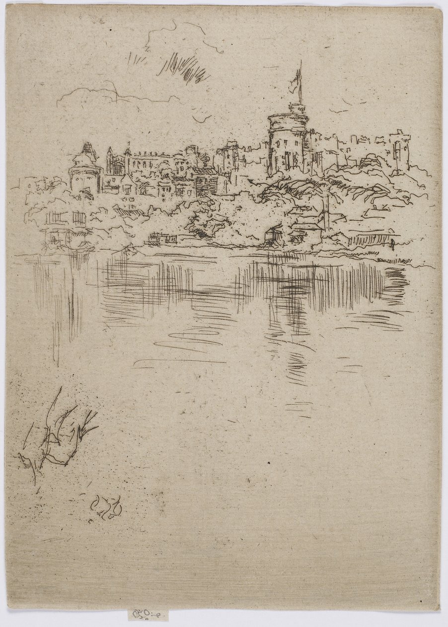 Windsor, No. 2, 1887 (rézkarc papírra) alkotó: James Abbott McNeill Whistler