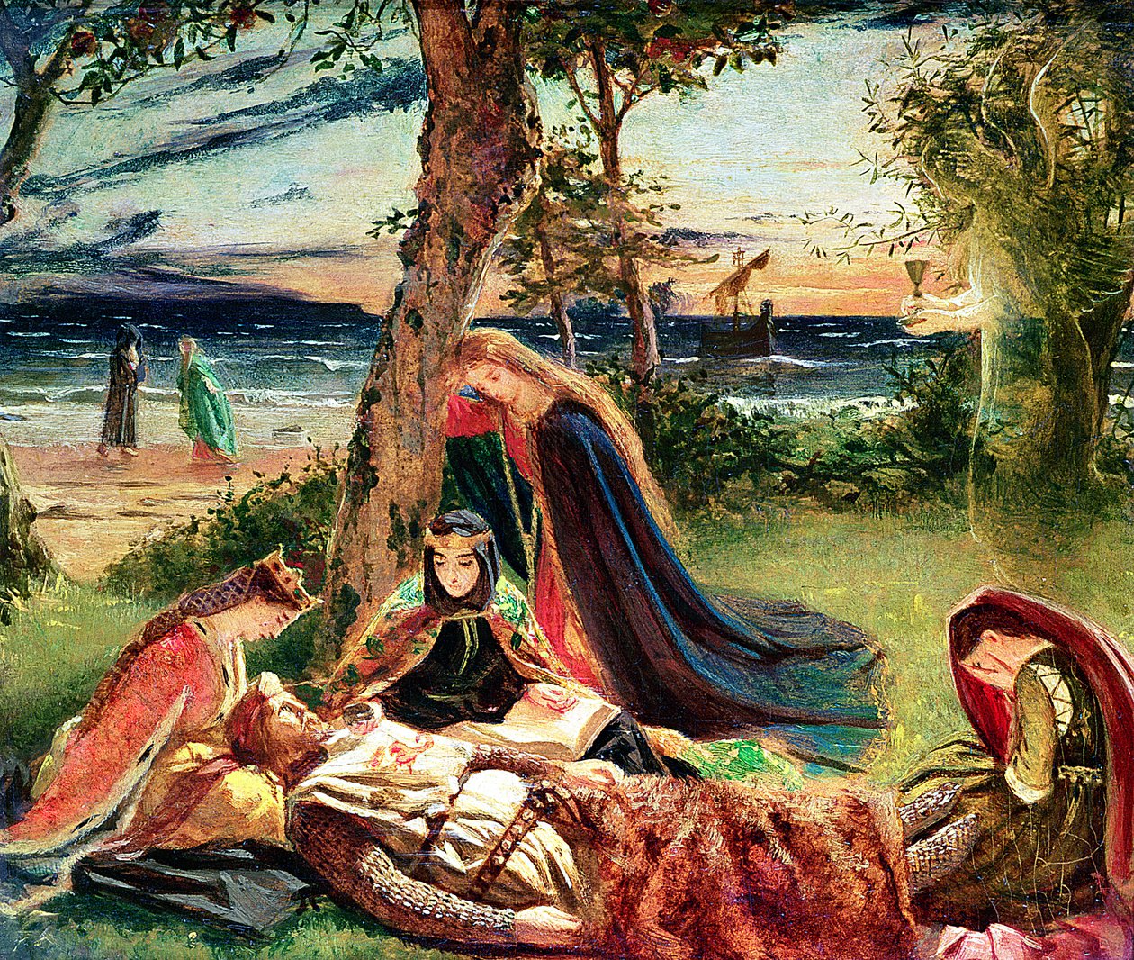 Arthur halála, 1861 körül alkotó: James Archer