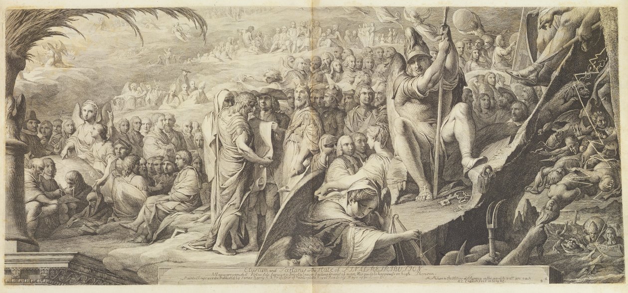Elysium és Sartarus avagy a végső megtorlás állapota, 1791 alkotó: James Barry