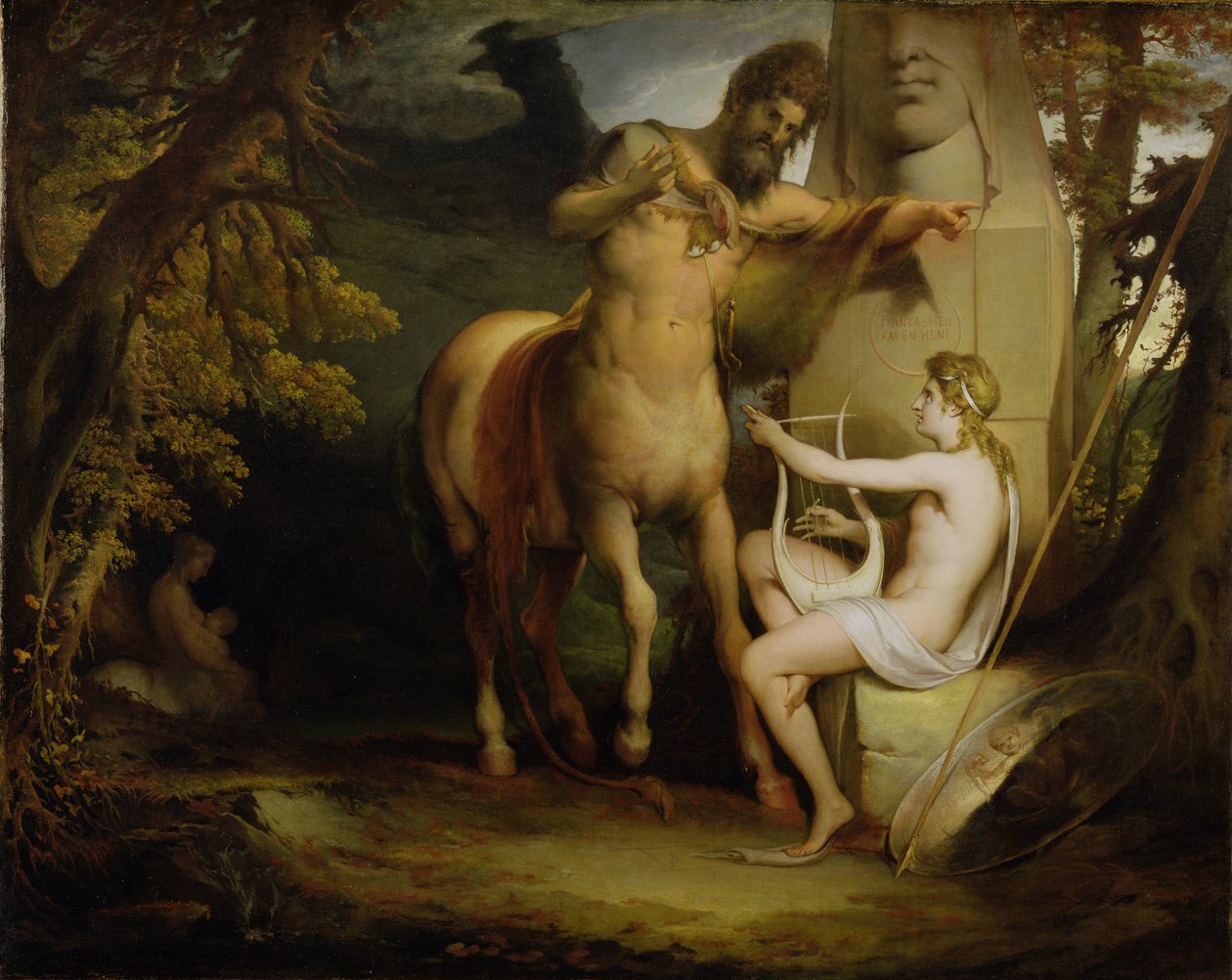 Akhilleusz nevelése, 1772 körül alkotó: James Barry