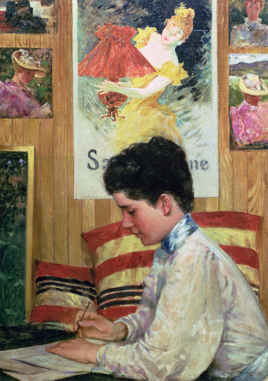 Vidéki stúdió belseje alkotó: James Carroll Beckwith