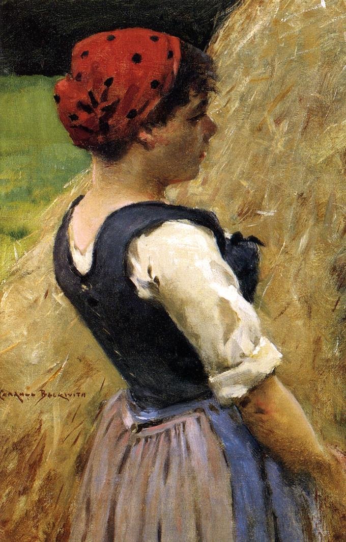 Normandiai lány alkotó: James Carroll Beckwith