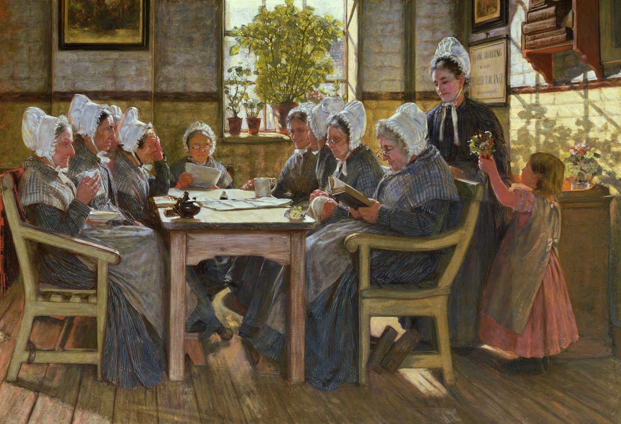Szegényeink: Bibliaolvasás, Chelsea Workhouse, 1878 alkotó: James Charles