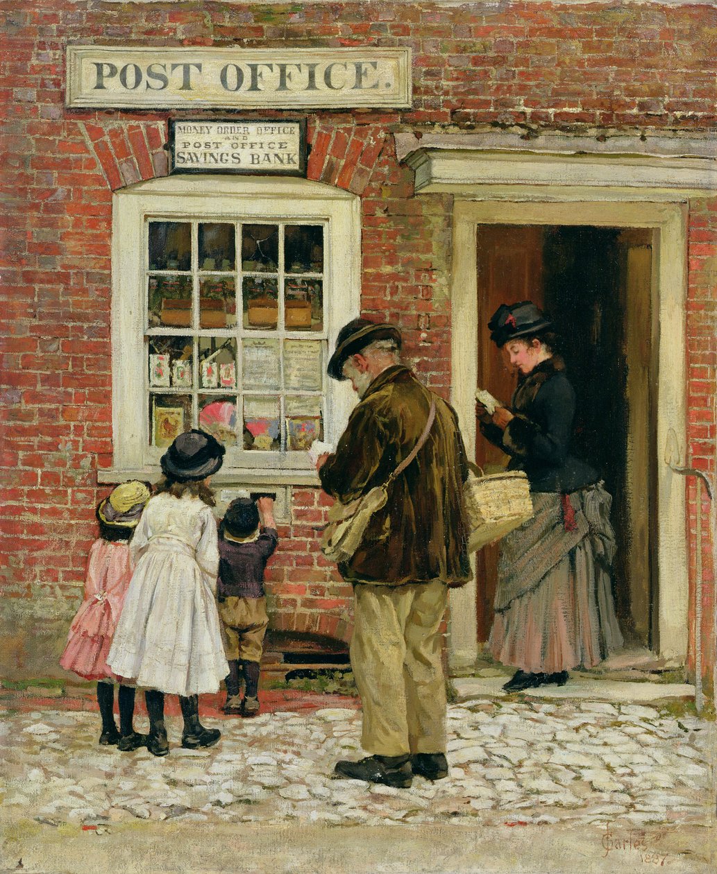 A falu boltja, 1887 alkotó: James Charles