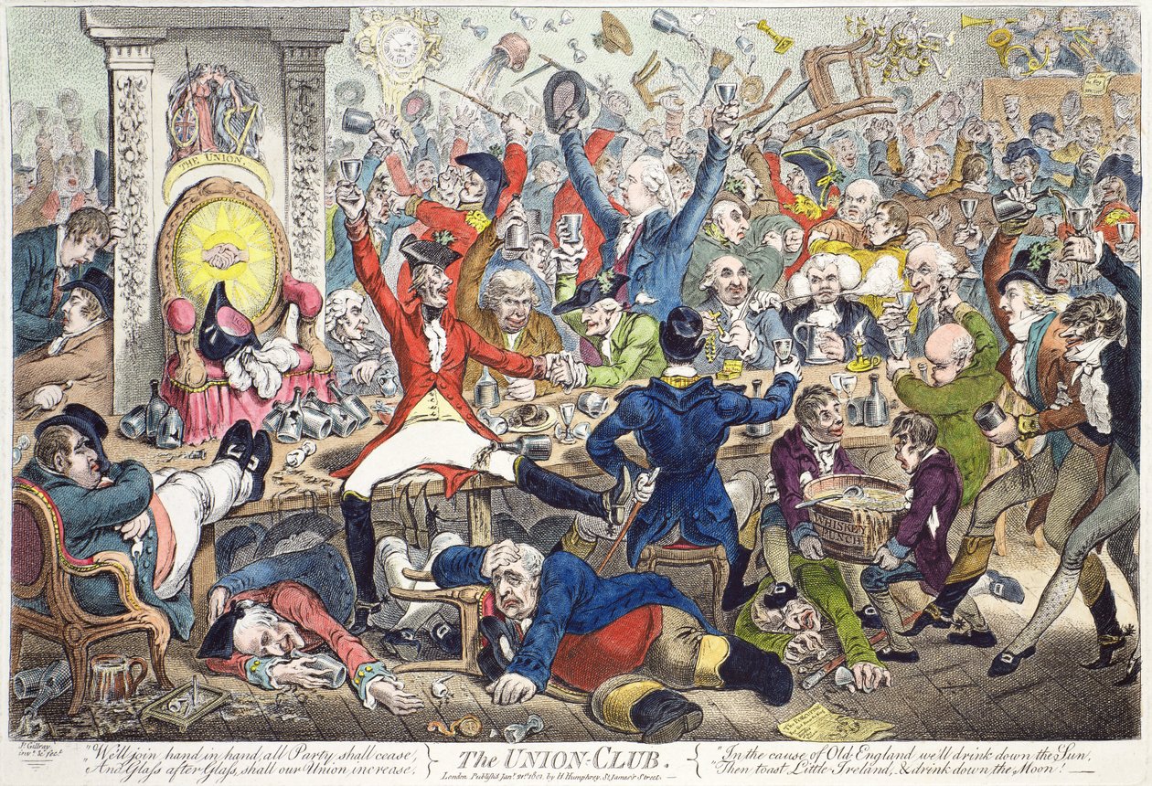 Az Unió klubja alkotó: James Gillray