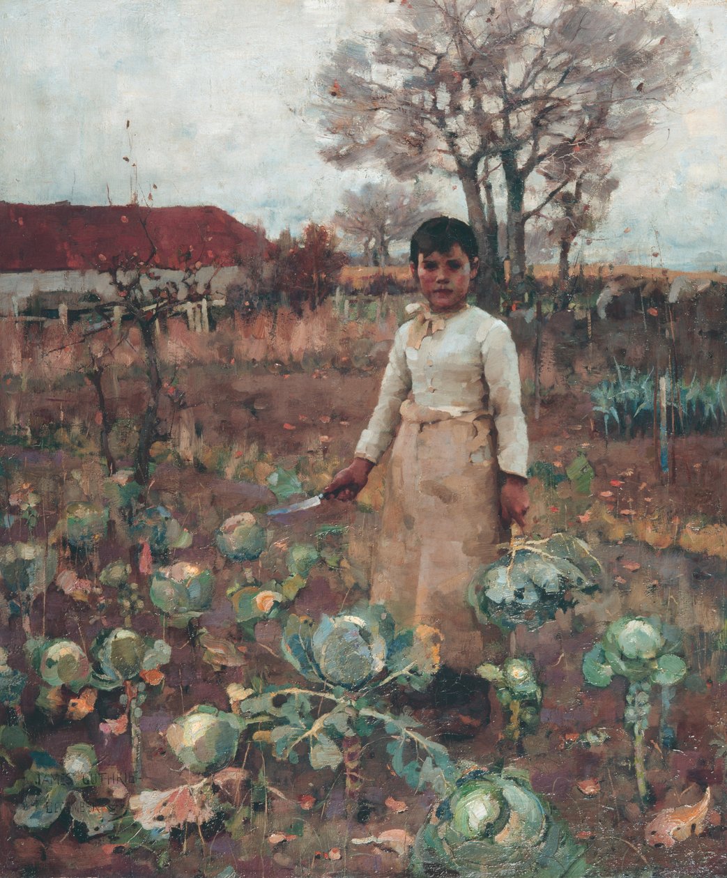 Egy hátsó lánya alkotó: James Guthrie