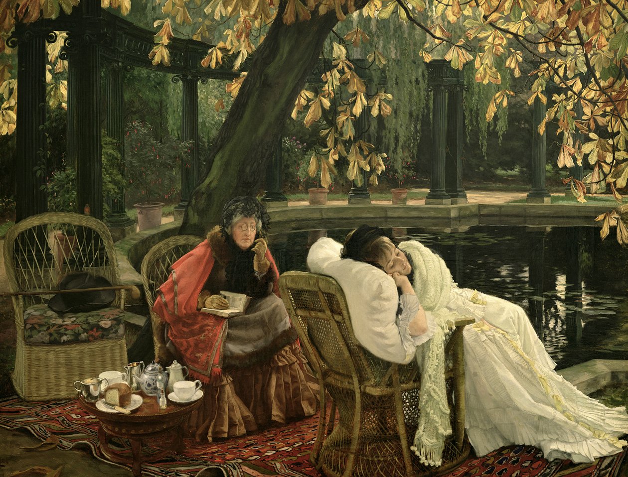Egy lábadozó, 1876 körül alkotó: James Jacques Joseph Tissot