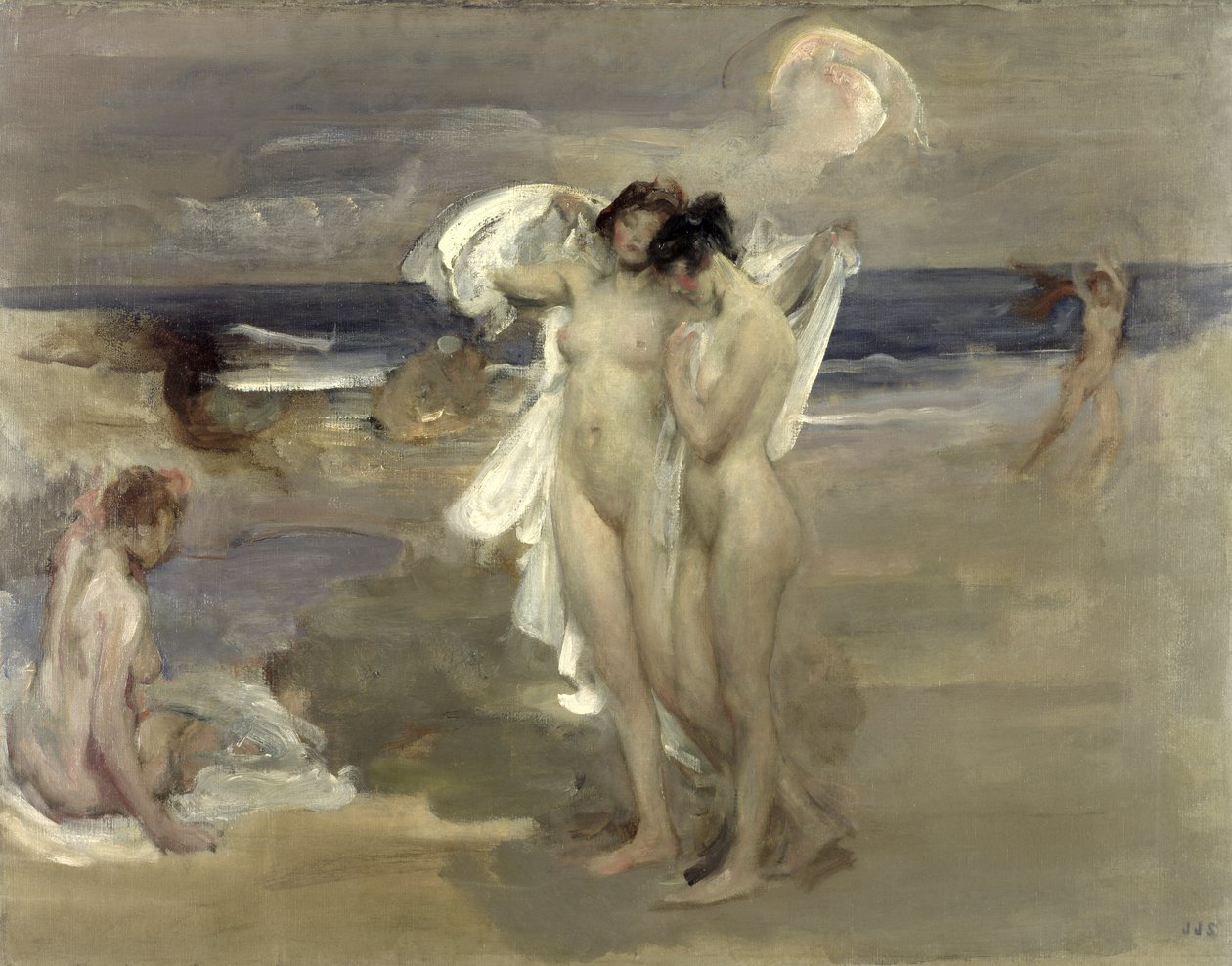 A fürdőzők alkotó: James Jebusa Shannon