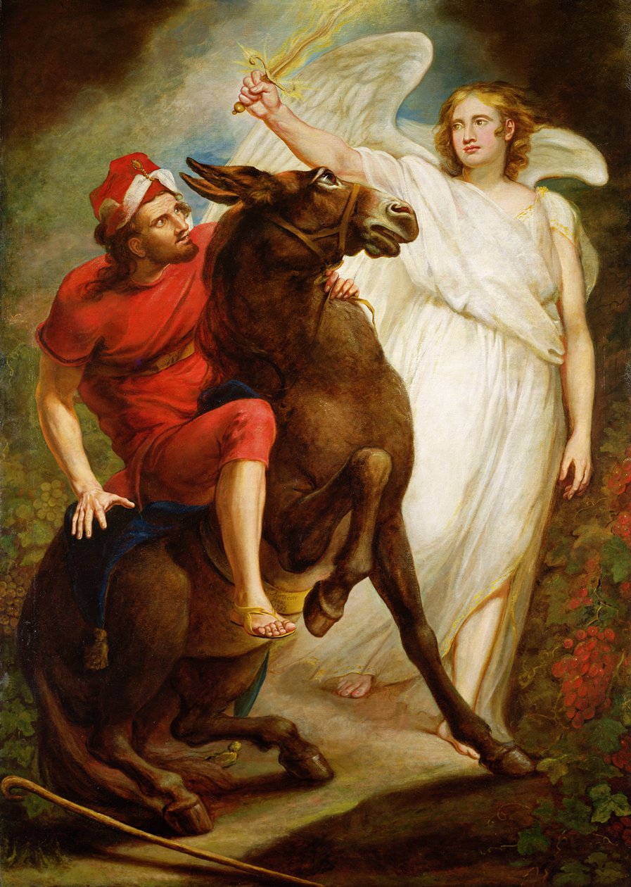 Bálám és a szamár alkotó: James Northcote