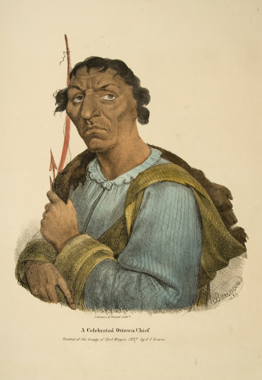 Egy ünnepelt ottawai főnök alkotó: James Otto Lewis